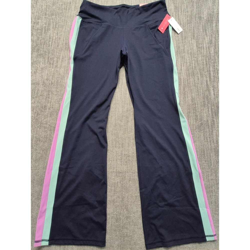 NWT Livi Lane Bryant‎ Control Tech Yogi Pants 18/20 navy blue w/stripe pockets